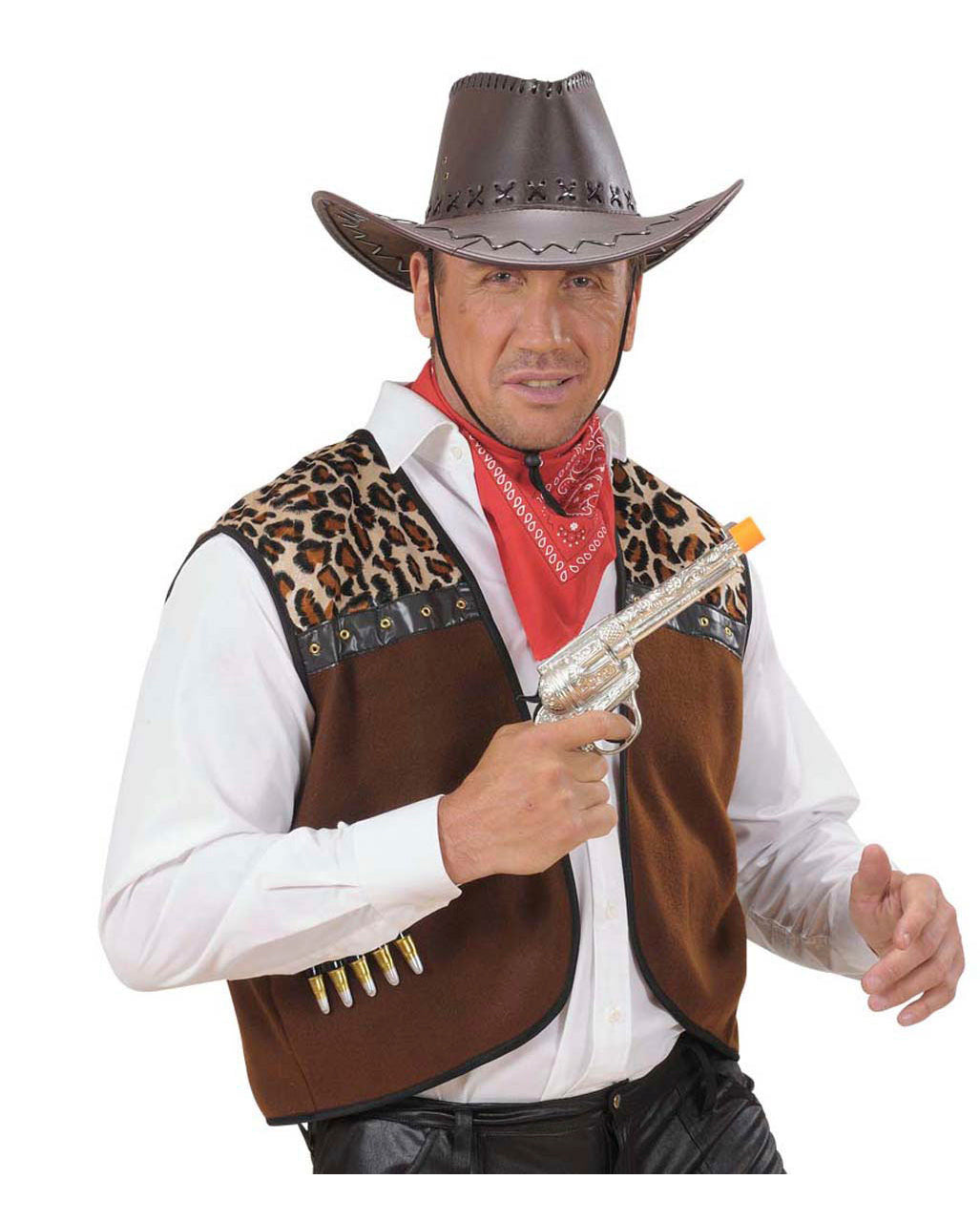 Silberne Western Pistole
