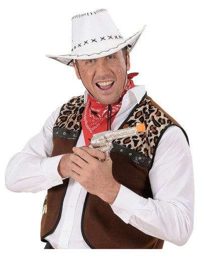 Silberne Western Pistole