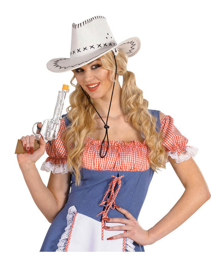 Silberne Western Pistole