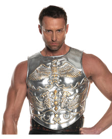 Gladiator Brustplatte Silber