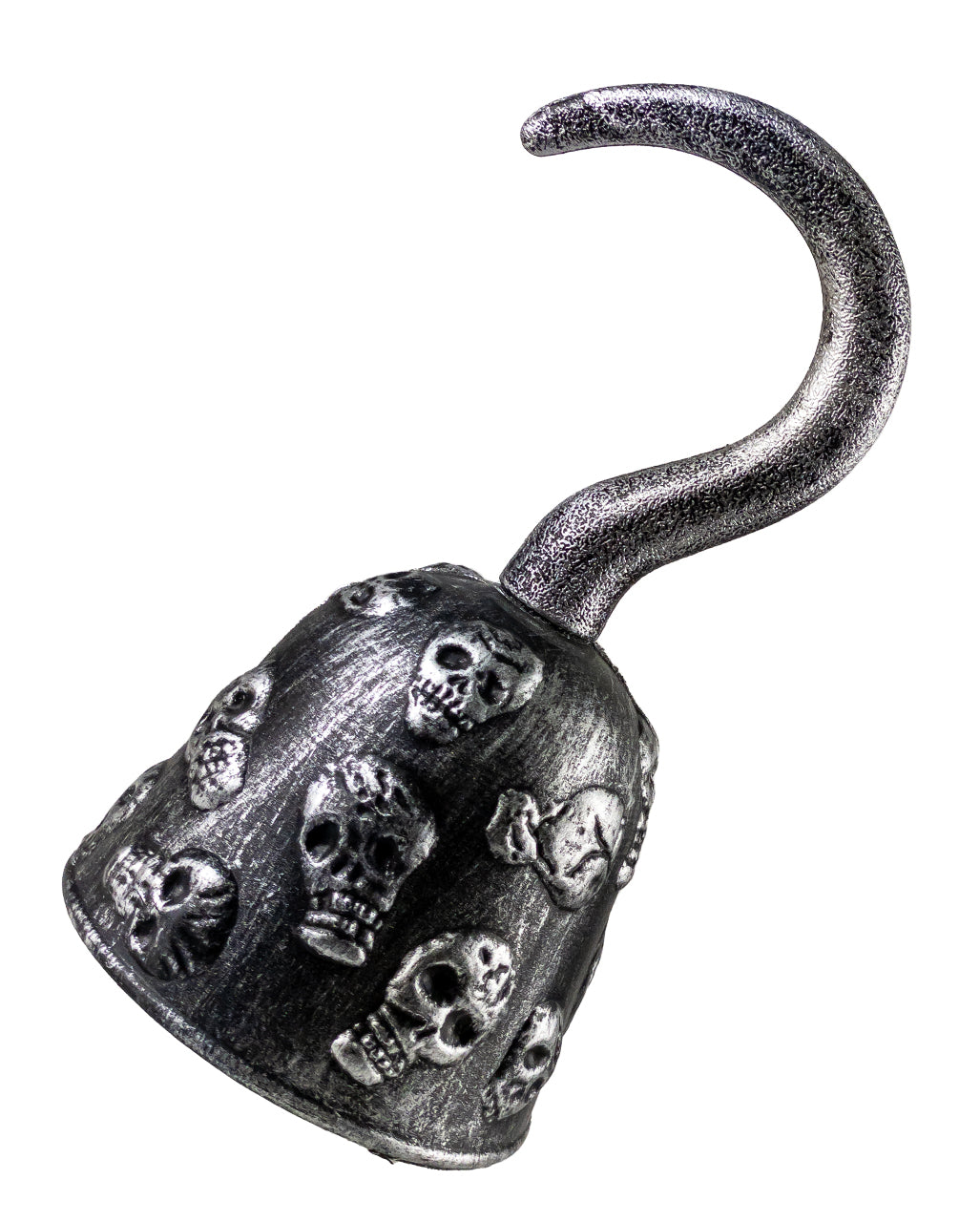 Silberne Piratenhand mit Totenschädel Verzierung
