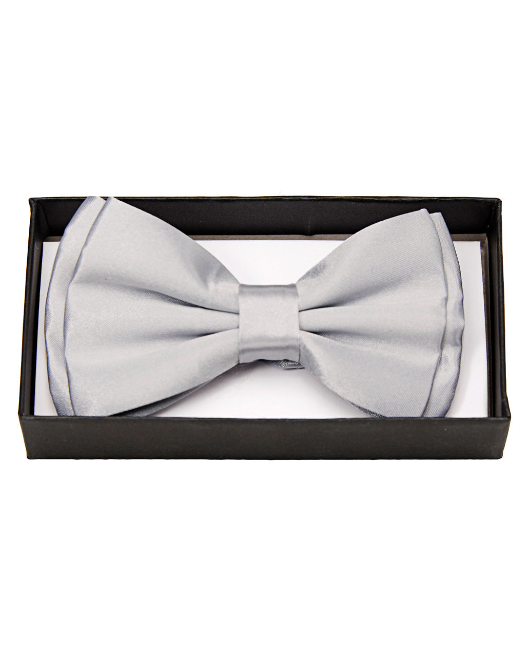 Satin Fliege Deluxe silber