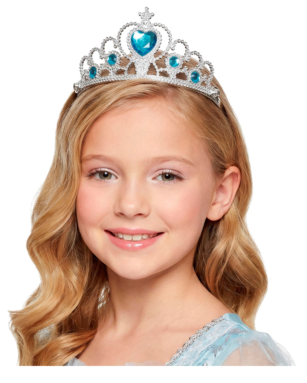 Silver Princess Tiara With Turquoise Stones