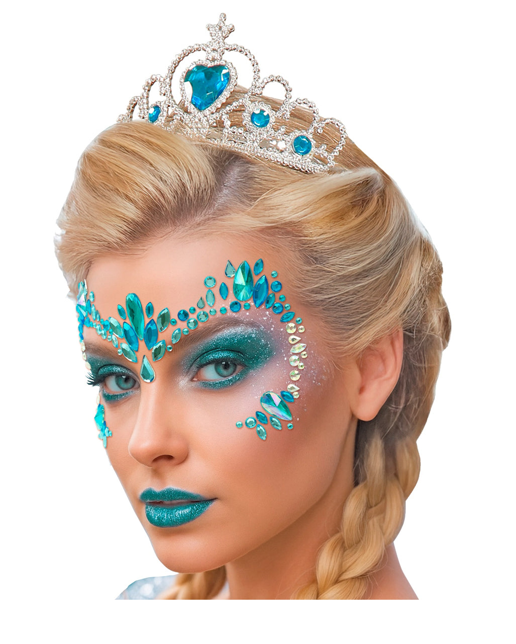 Silver Princess Tiara With Turquoise Stones