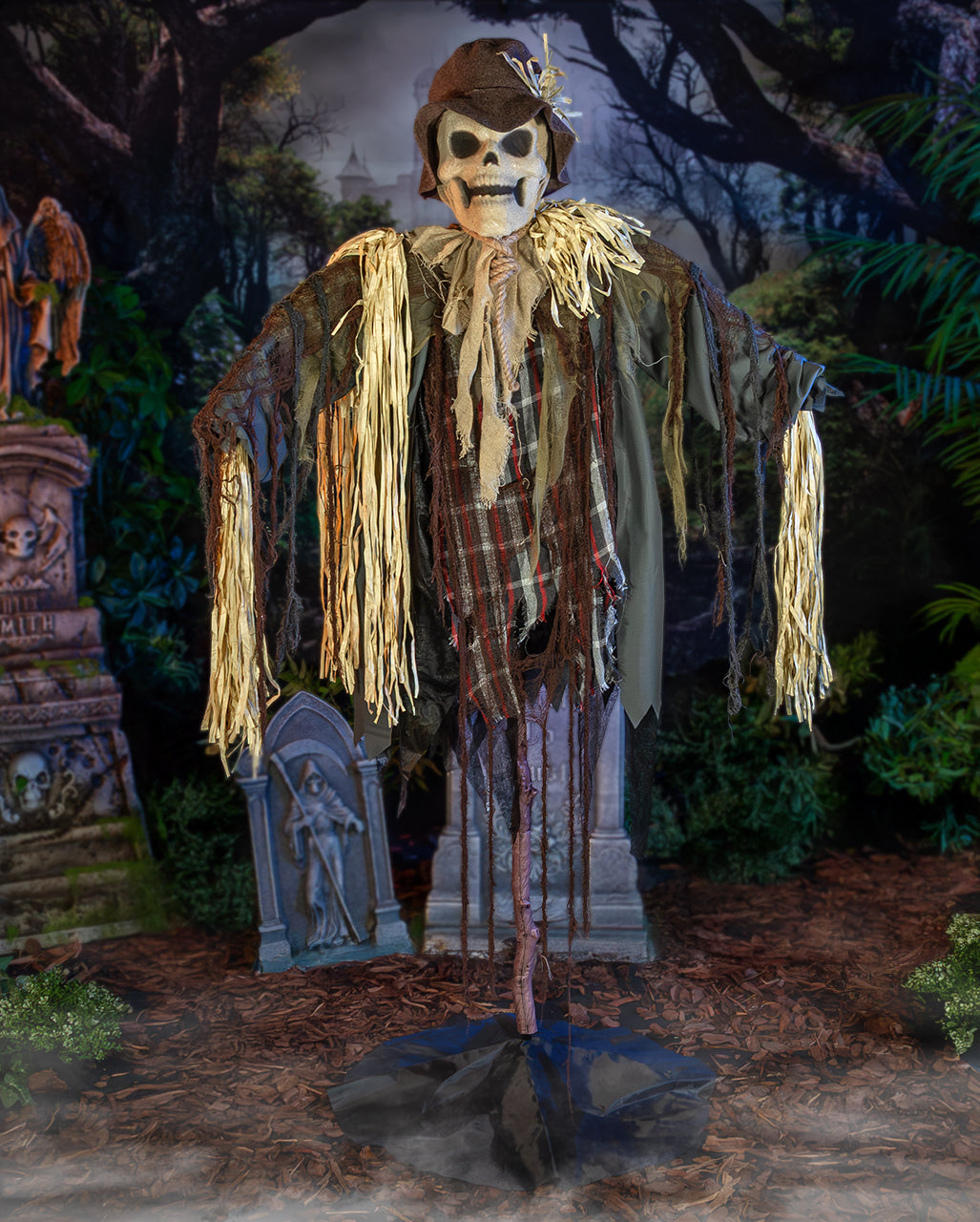 Sinister Scarecrow Animatronic mit Schockeffekt 182cm