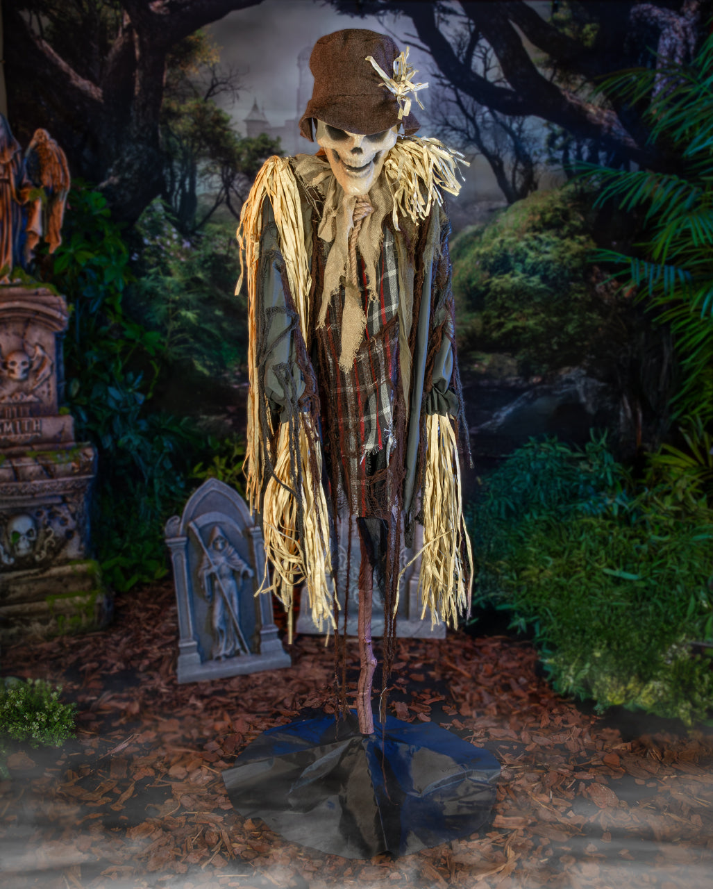 Sinister Scarecrow Animatronic mit Schockeffekt 182cm