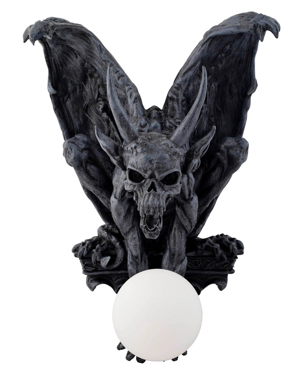 Sitzender Gargoyle mit Flügeln Wandlampe