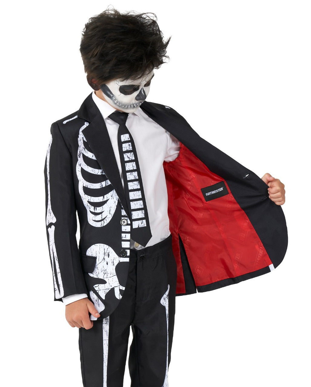 Skelett Grunge Anzug für Kinder - Suitmeister