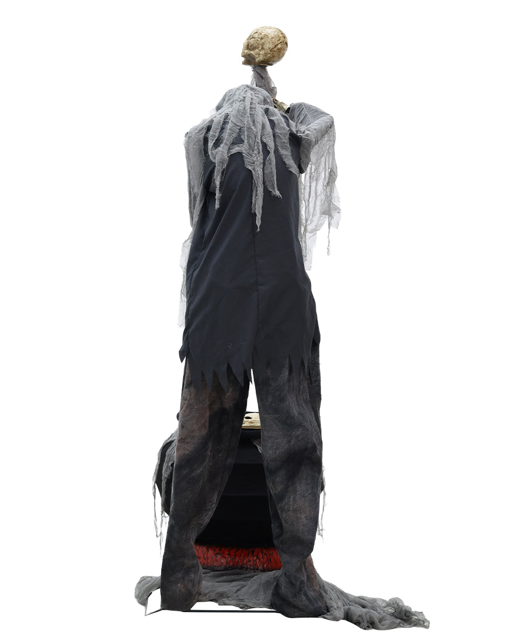 Skelett Warlock mit Kessel Halloween Animatronic 182cm