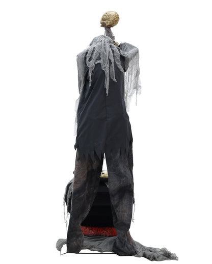Skelett Hexenmeister mit Kessel Halloween Animatronic 182cm