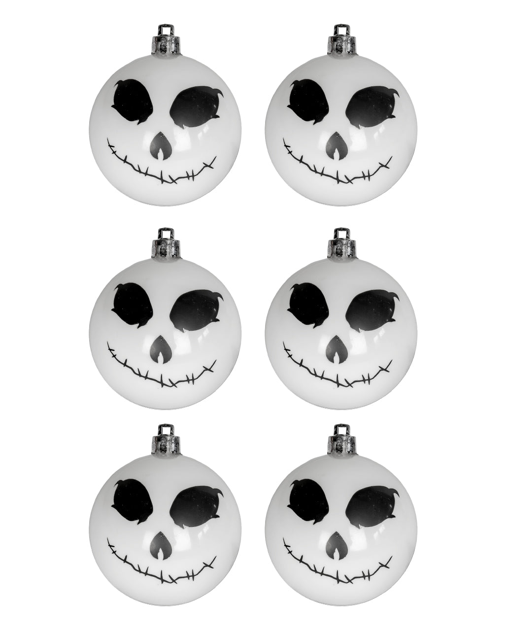 Skeleton Christbaumkugeln Ø 6cm - 6 Stück