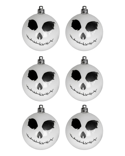 Skeleton Christbaumkugeln Ø 6cm - 6 Stück