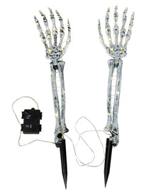 Skelett Arm Gartenstecker mit LED