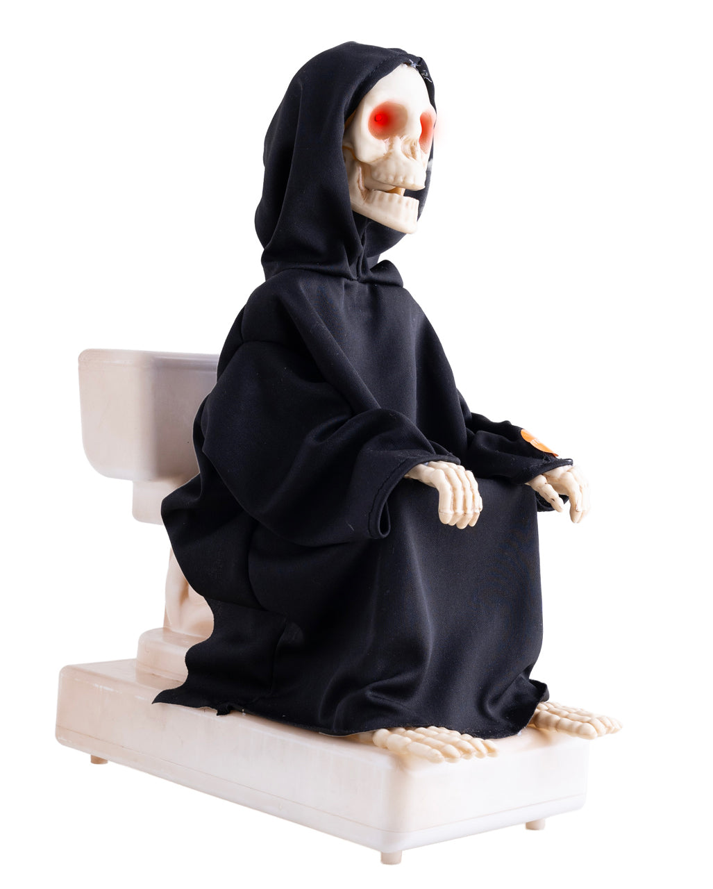Skeleton On Toilet With Light, Sound & Movement 35cm
