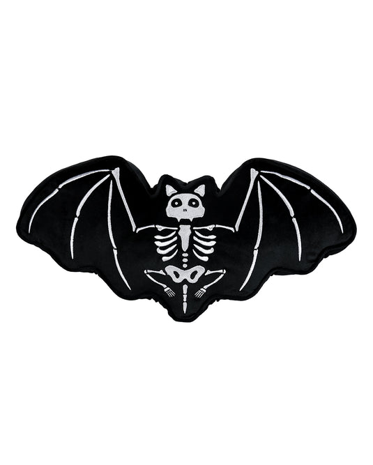 Fledermaus Skelett Dekokissen 52cm