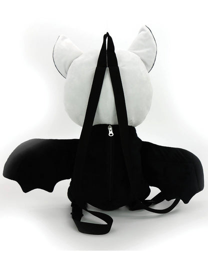 Plüsch Rucksack Skelett Fledermaus