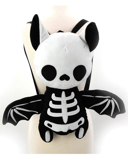 Plüsch Rucksack Skelett Fledermaus