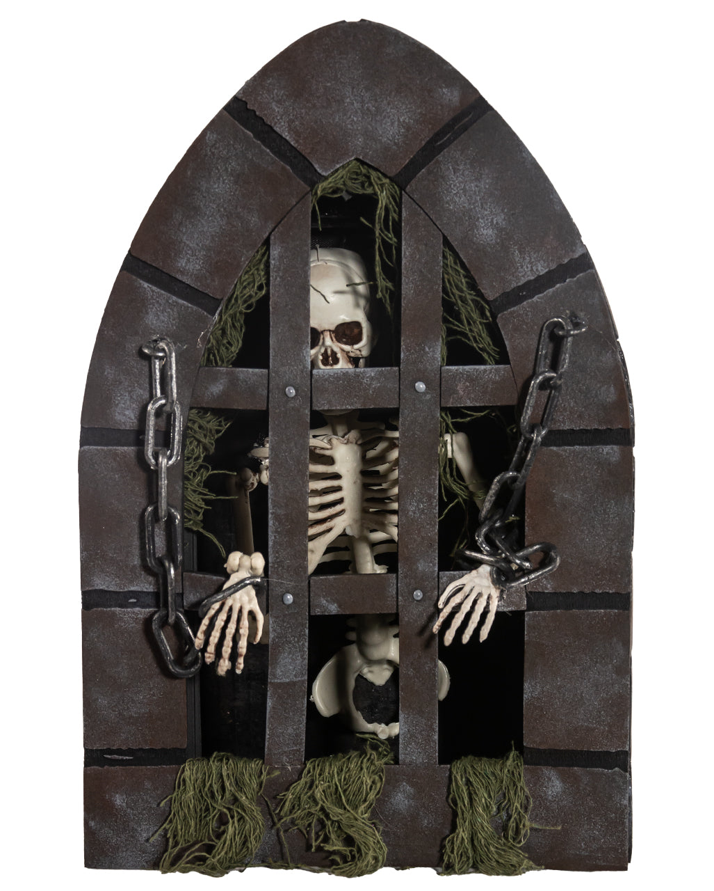 Skelett im Gefängnis Animatronic 31cm
