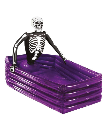 Skeleton In Coffin Drink Cooler Inflatable 100x35cm