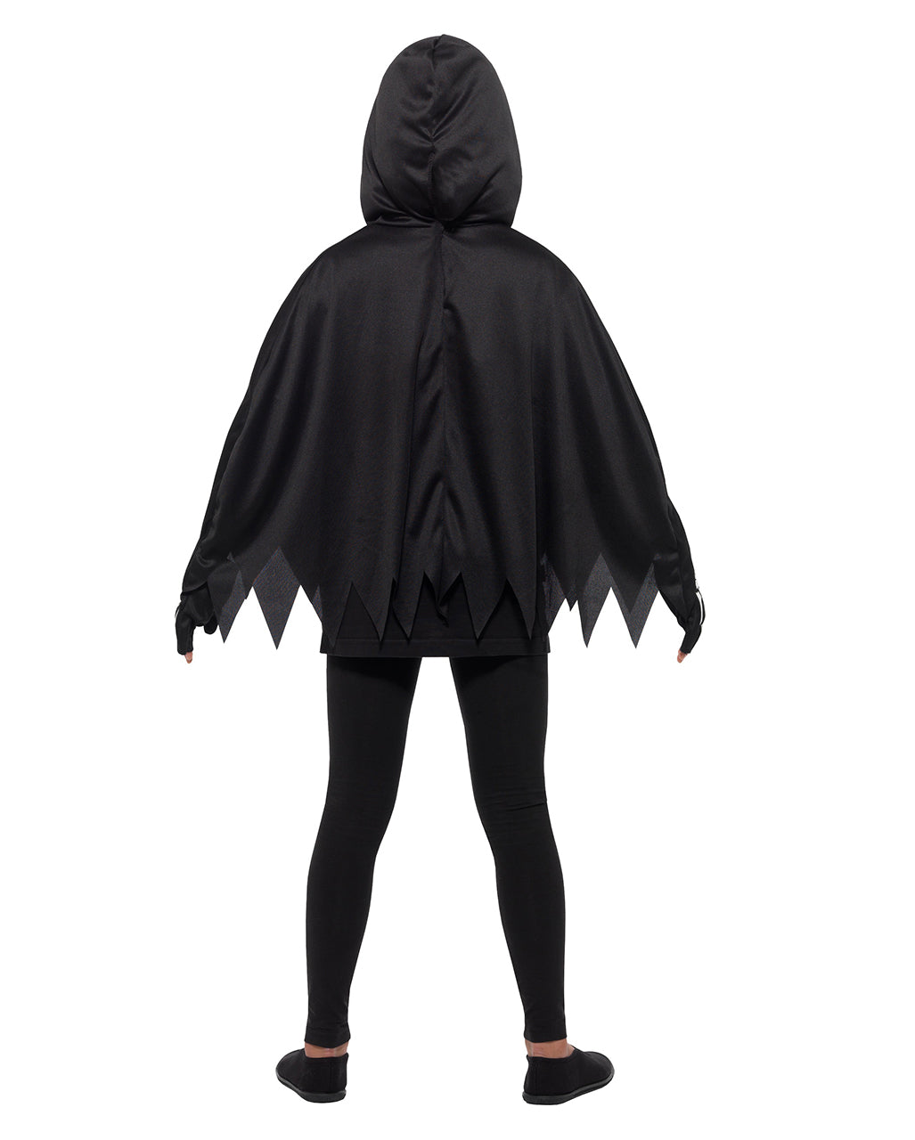 Kinder Poncho Skelett mit Handschuhe