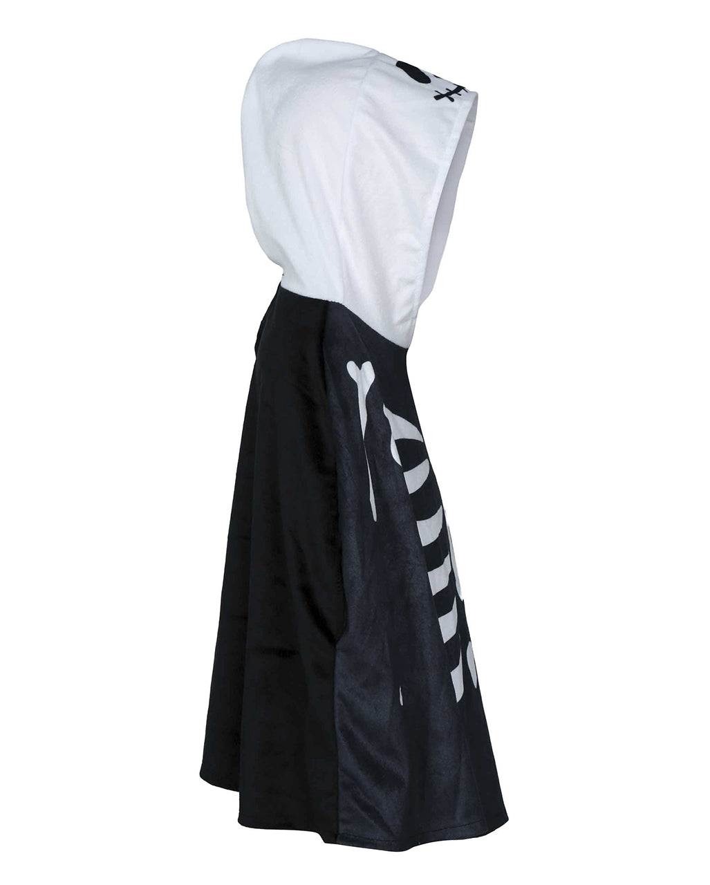 Skelett Kostüm Poncho mit Kapuze für Kleinkinder