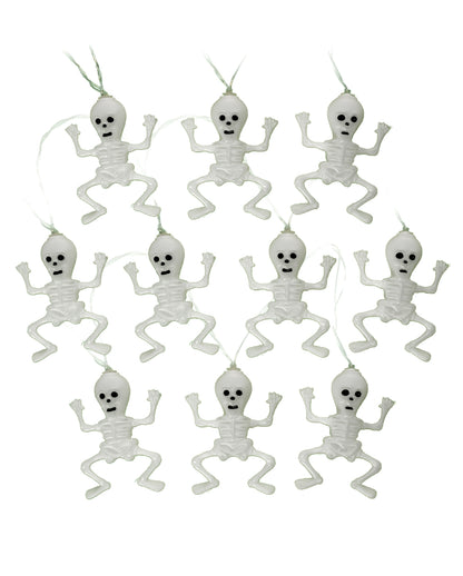 Skelett Lichterkette mit 10 LEDs