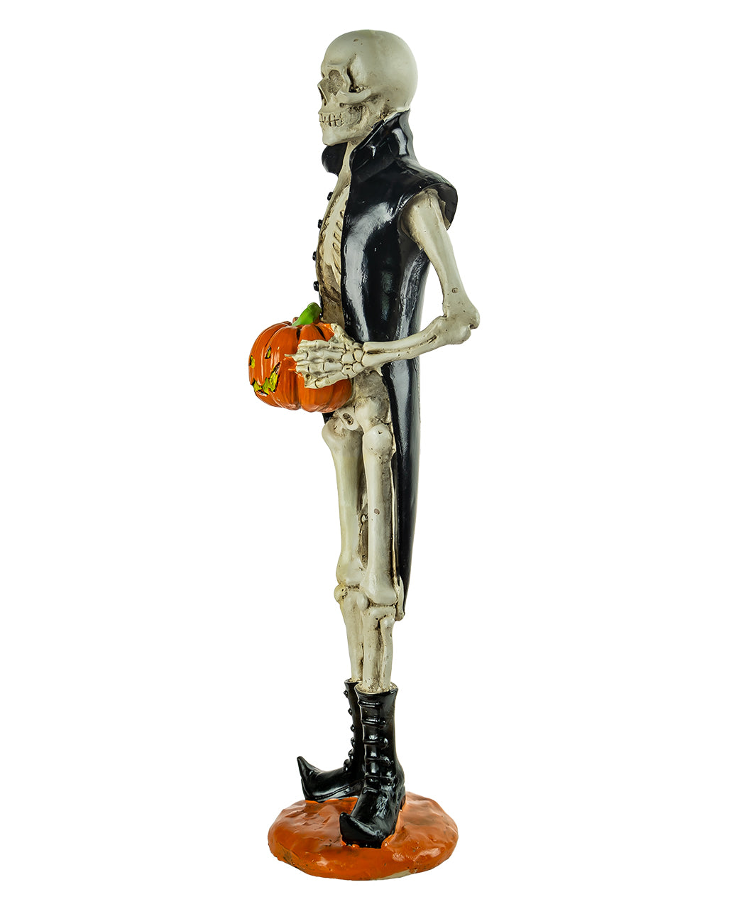 Skelett Figur mit Frack & Jack O'Lantern 36cm