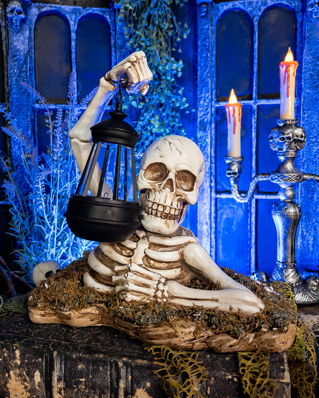 Gravebreaker Skelett mit Laterne 29cm