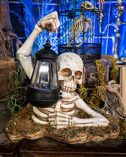 Gravebreaker Skelett mit Laterne 29cm