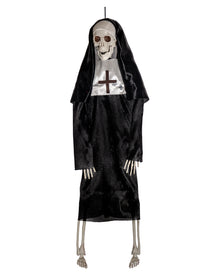 Skeleton Nun Hanging Figure 40cm
