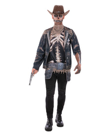 Skelett Cowboy Kostüm für Herren