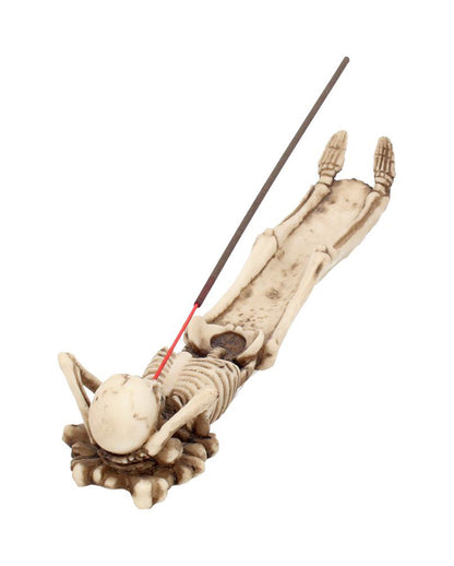 Knochenskelett Räucherstäbchenhalter 27cm