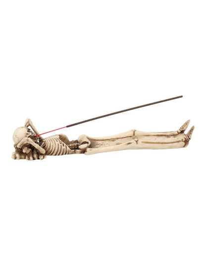 Knochenskelett Räucherstäbchenhalter 27cm