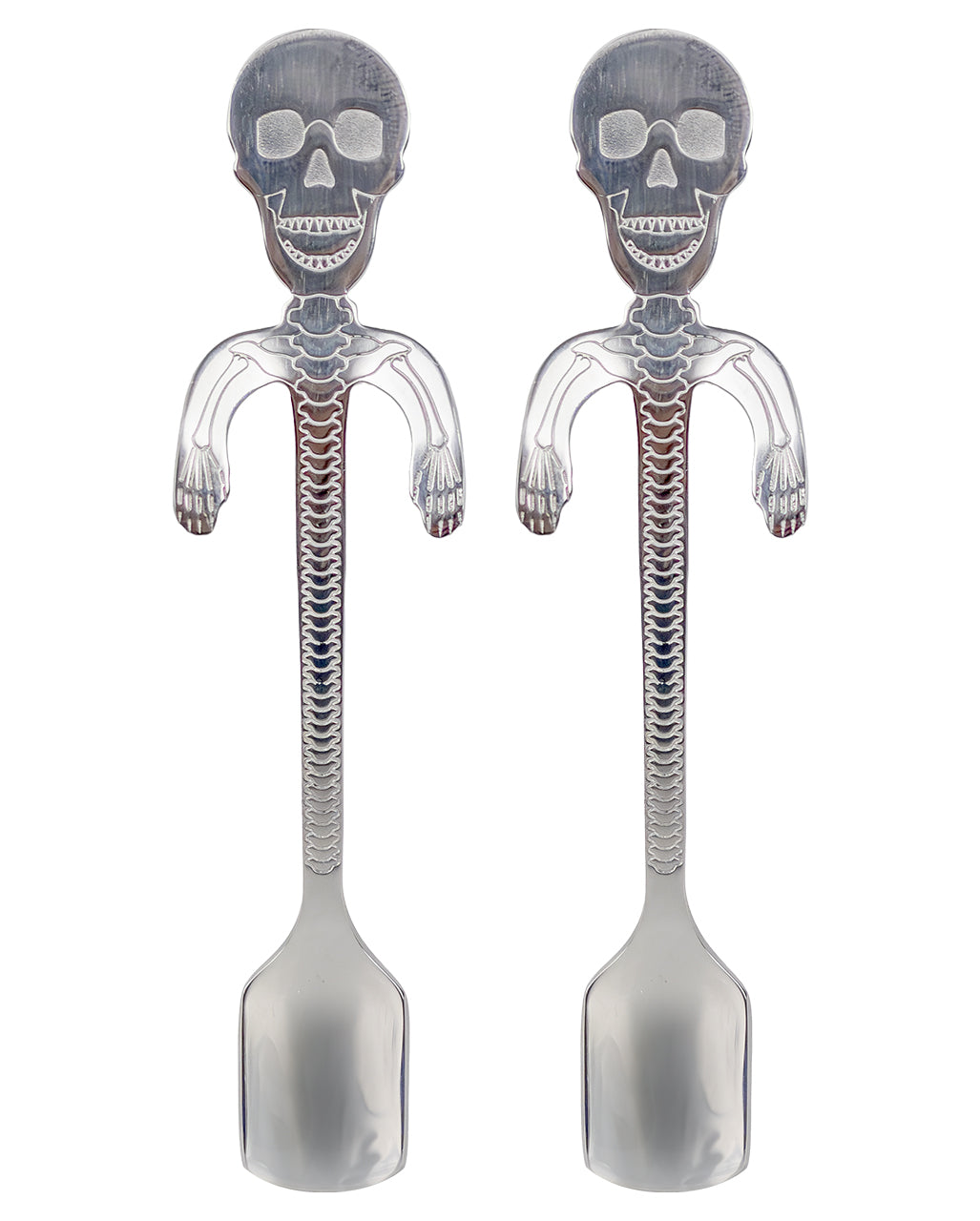 Skeleton Teaspoon Silver 2 Pcs.