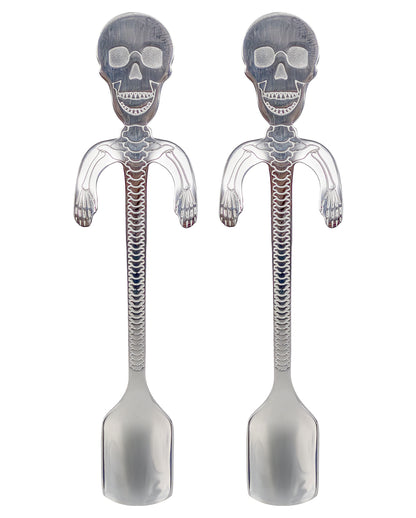 Skeleton Teaspoon Silver 2 Pcs.