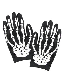 Kostümhandschuhe mit Skeletthand