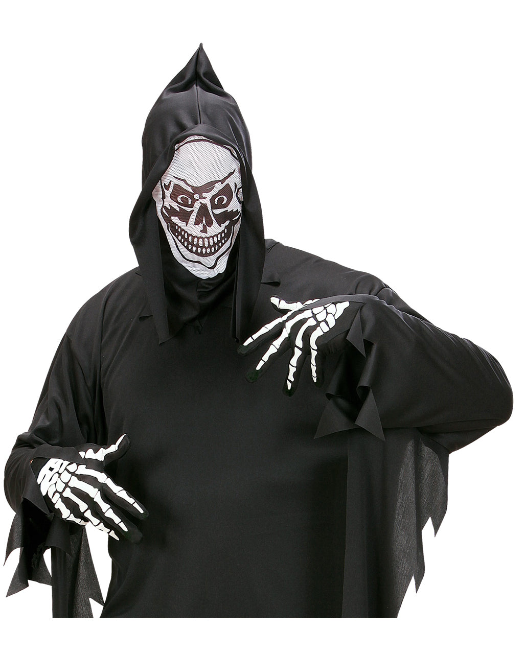 Kostümhandschuhe mit Skeletthand