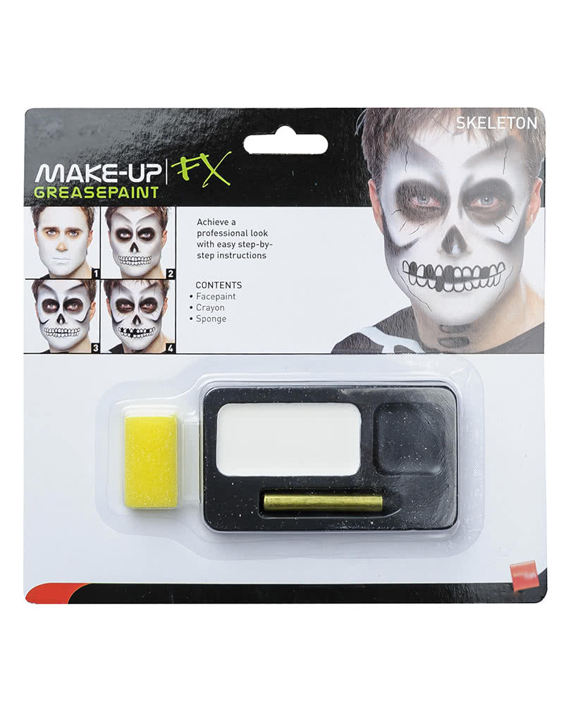 Skelett Make Up Set