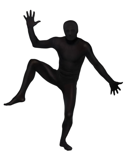 Second Skin Suit mit Gürteltasche in Schwarz