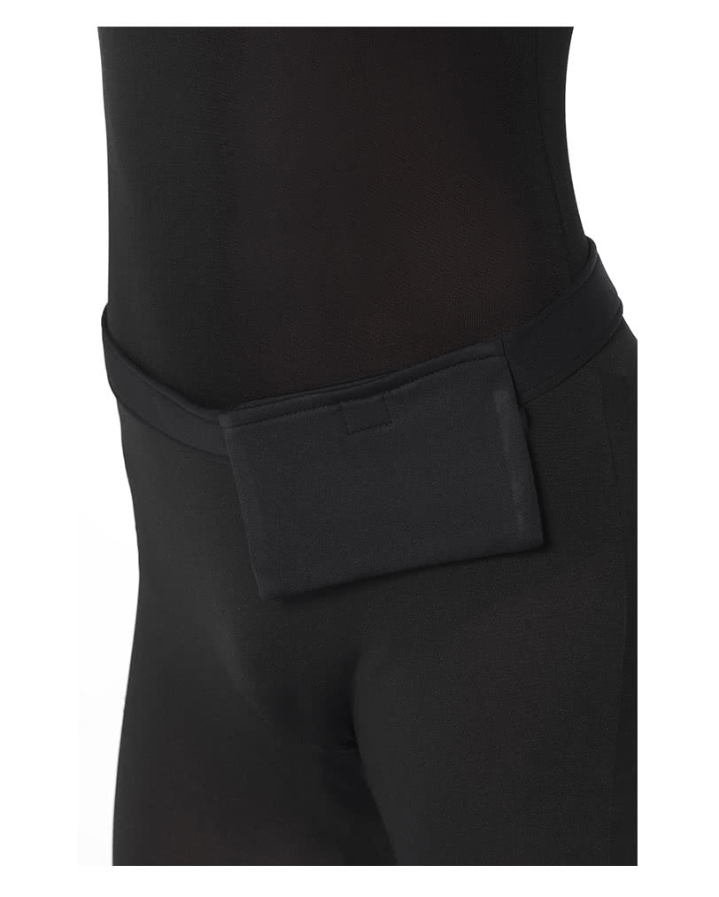 Second Skin Suit mit Gürteltasche in Schwarz