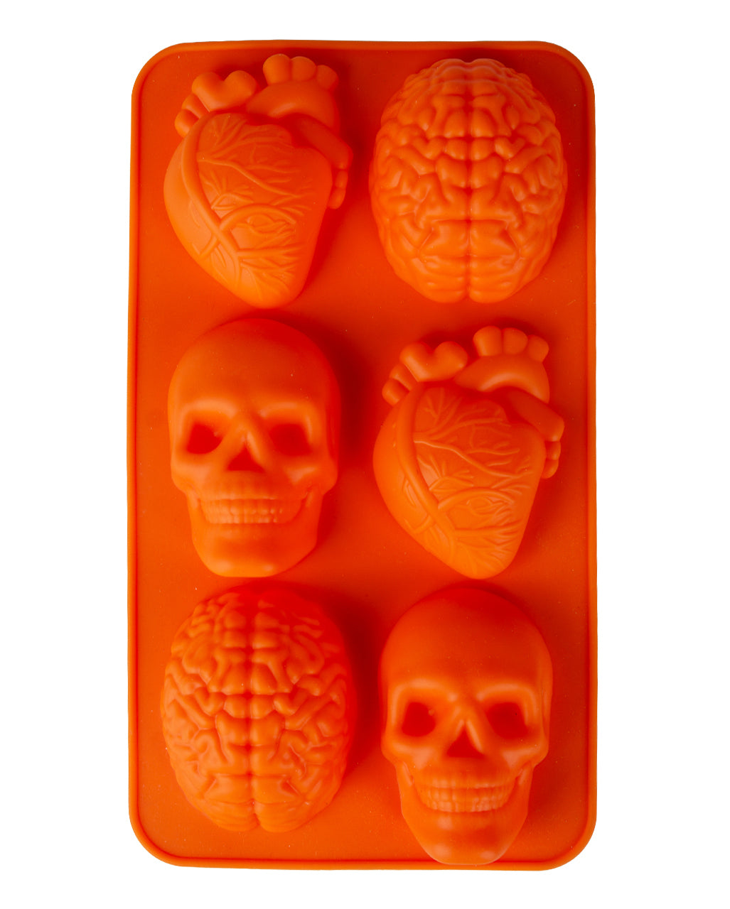 Skull, Gehirn & Herz Back & Eiswürfelform