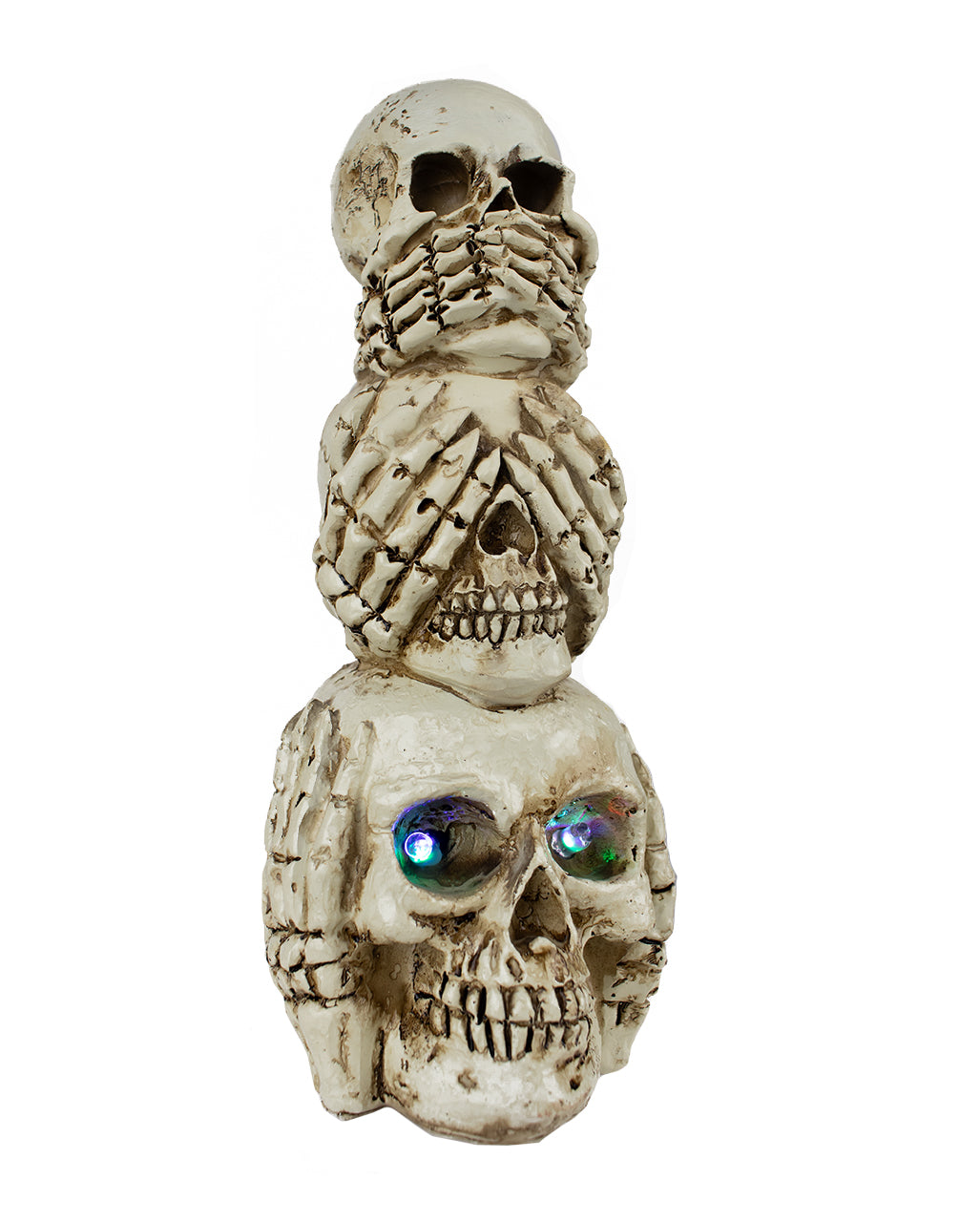 Totenkopf Turm mit LED Augen 20 cm