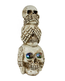 Totenkopf Turm mit LED Augen 20 cm