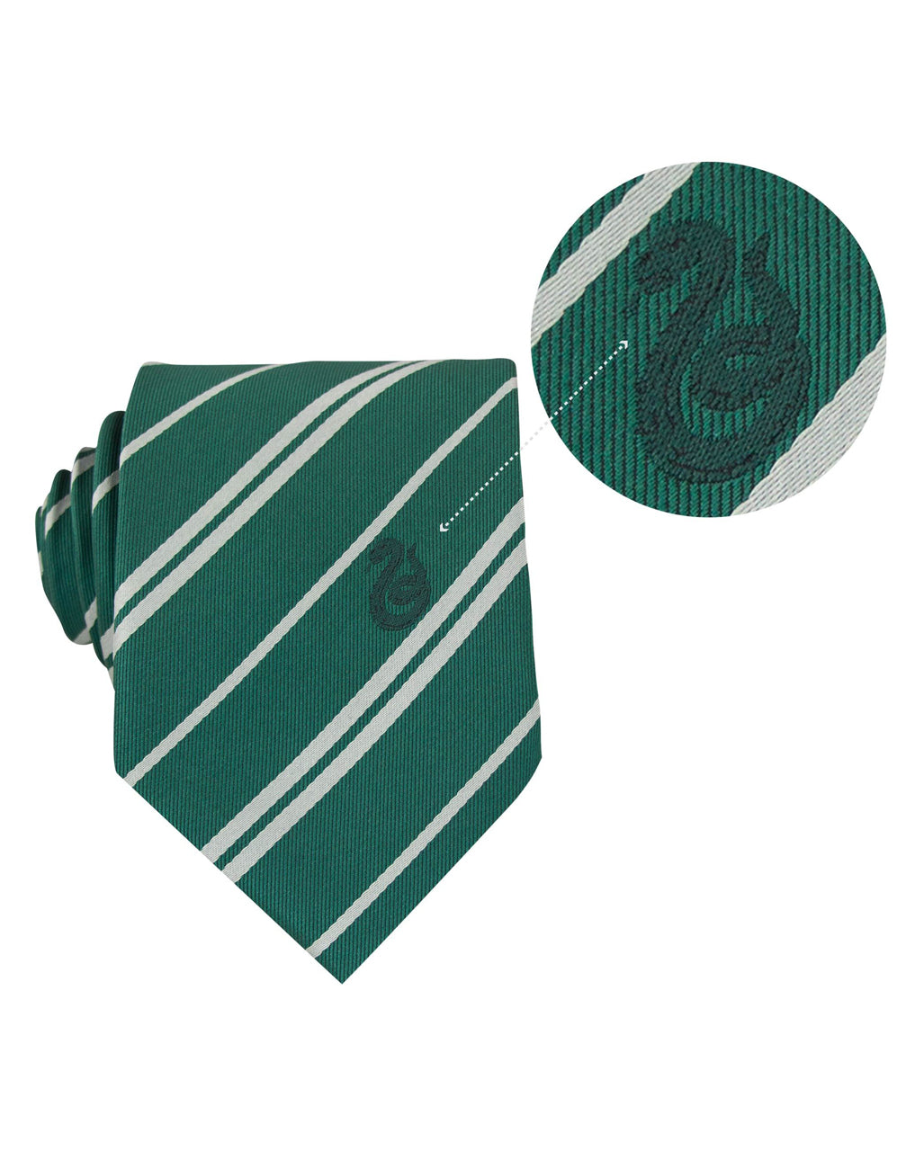 Slytherin Krawatte mit Pin - Harry Potter