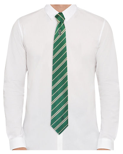 Slytherin Krawatte mit Pin - Harry Potter