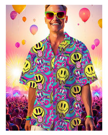 Smiley Acid Hemd für Herren