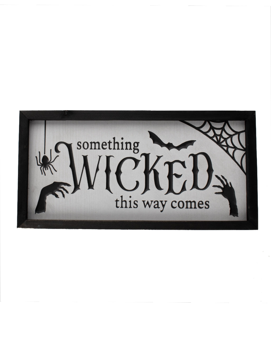 "Something Wicked this Way comes" Halloween Wandbild 40cm