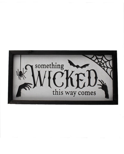 "Something Wicked this Way comes" Halloween Wandbild 40cm