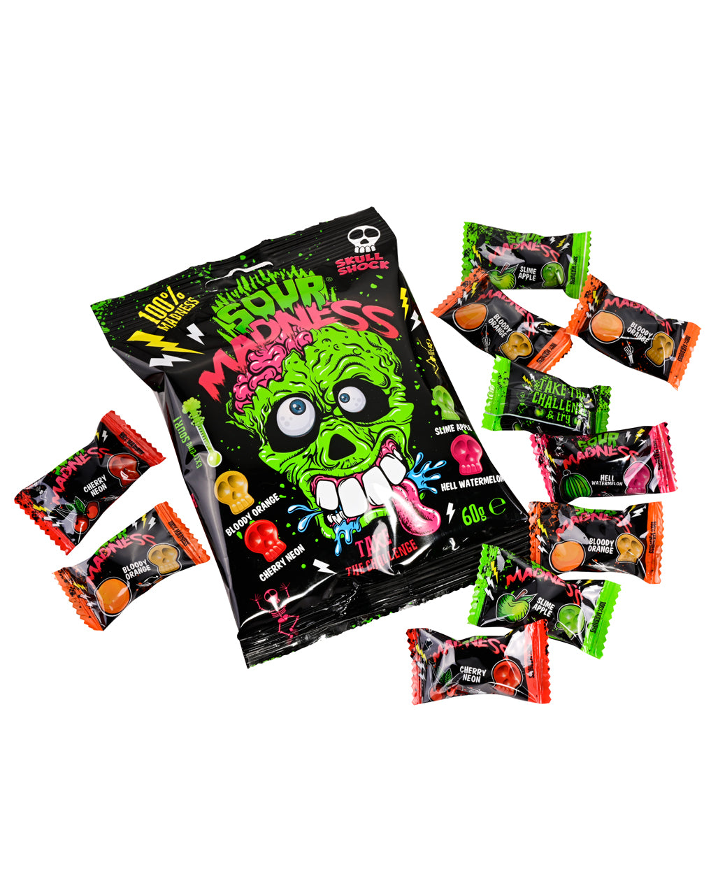 Sour Madness Totenkopf Bonbon Mix 60g