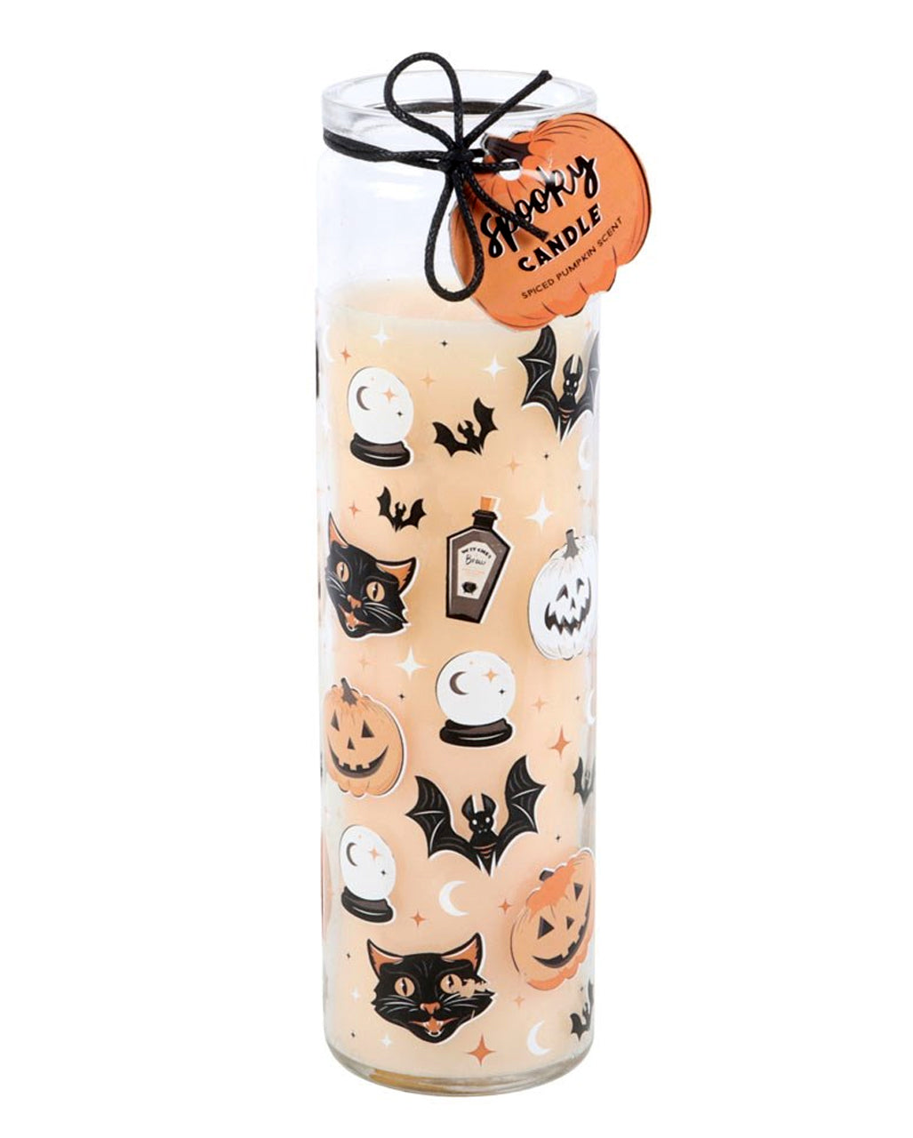 "Spiced Pumpkin" Scented Candle In A Glass Cylinder